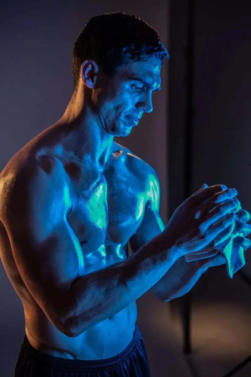 Asier Valero, séance sportive