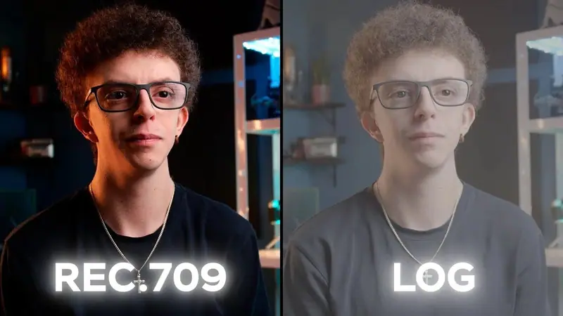 Gamma kurba logaritmikoak alderatuta